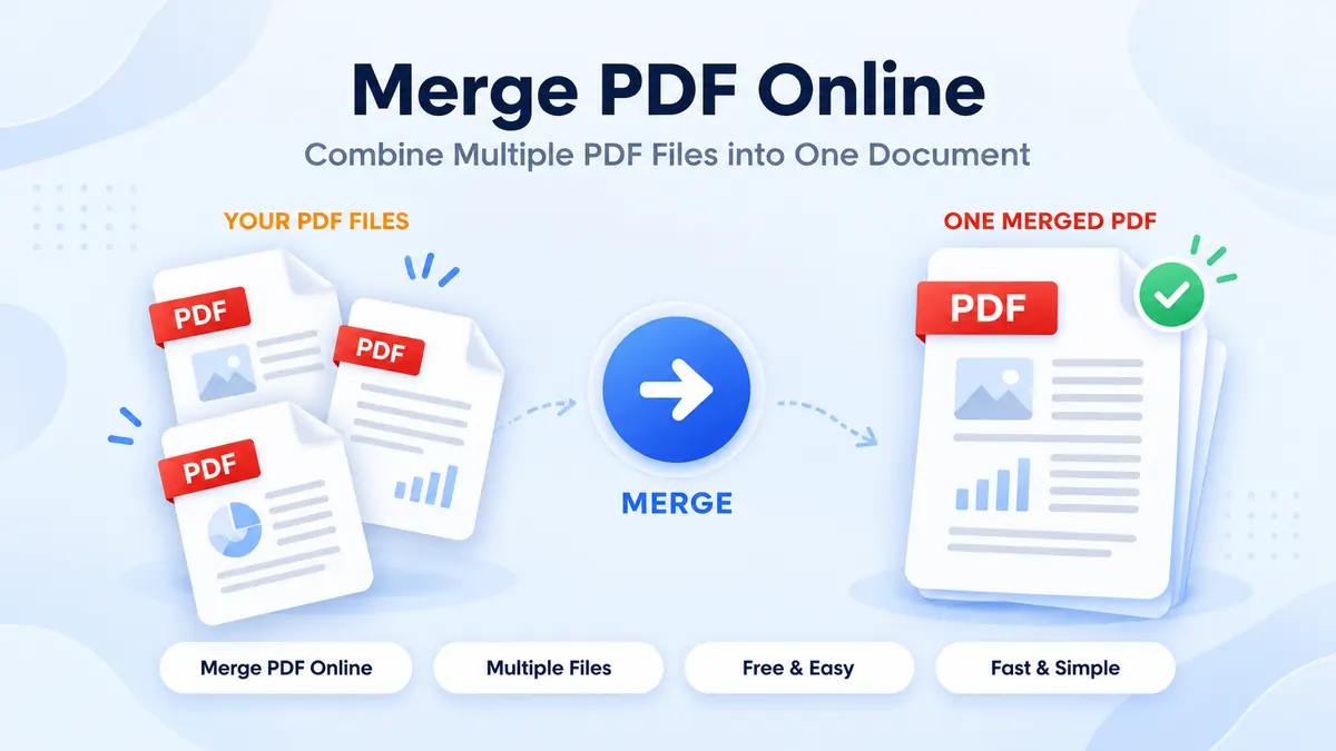 Merge PDF files online free by combining multiple PDF documents into one file